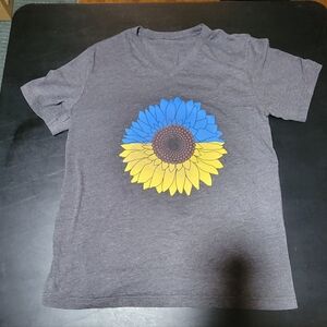 Women's Sunflower V- Neck T-shirt